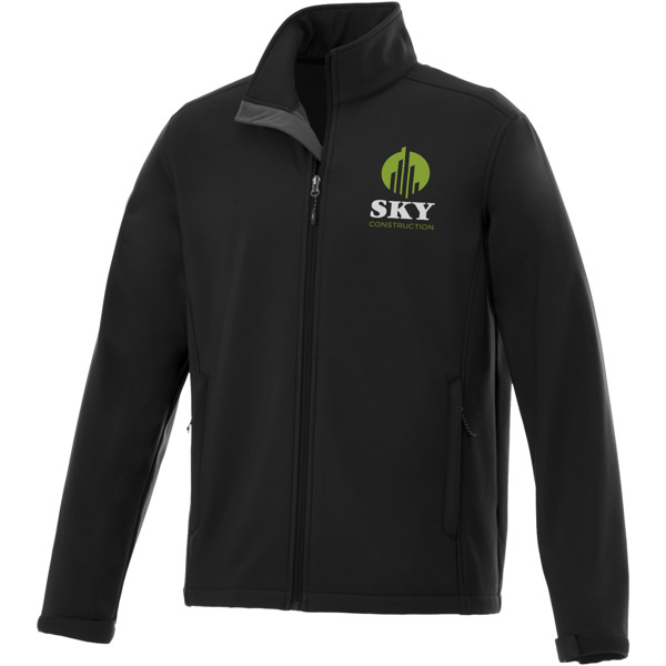 Maxson softshell jakke - Ensfarvet sort / 2XL