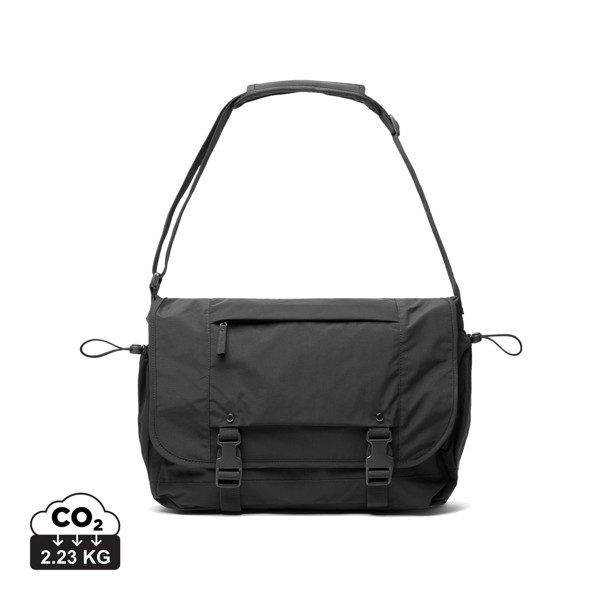 KENTO URBAN 15,6" Messenger aus RCS recyceltem Nylon - Schwarz