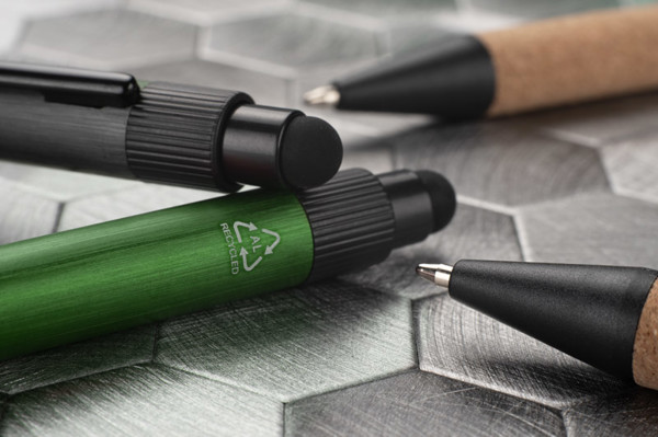 Długopis z touch pen BOSAY - Zielony