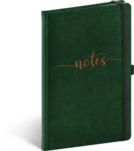 Notique Notes Samet Typo, Linkovaný, 13 x 21 cm