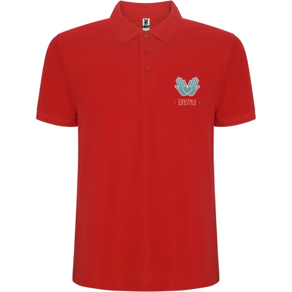 Polo da bambino a maniche corte Pegaso Premium - Rosso / 9/10