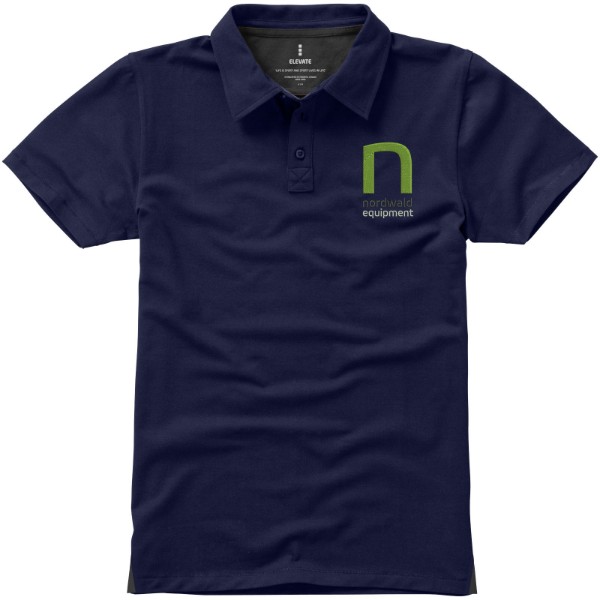 Polo stretch manches courtes homme Markham - Marine / L