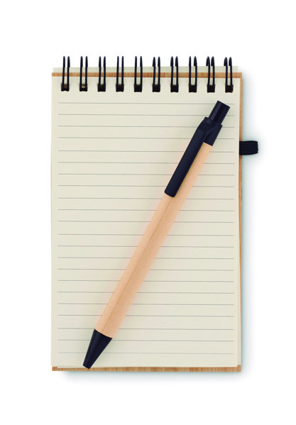 Set de bloc-notes A6 en bambou Sonorabam