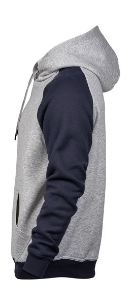 Two-Tone Hooded Sweatshirt - Heather / Dark Grey / 3XL
