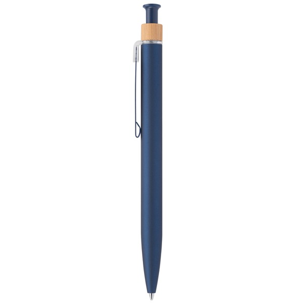 Reborn Click Softy Stylo en aluminium recyclé - Bleu marine / Laser