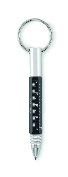 Caneta chaveiro com medidor Twen - Preto