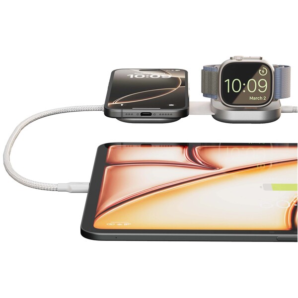 Zens Pro 3 140 W USB C 3 in 1 oplaadkabel - Wit