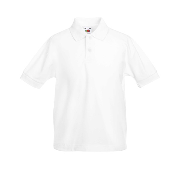 Polo 65/35 Kids 180G - 65% Poliéster/ 35% Algodão - Branco / 9_11