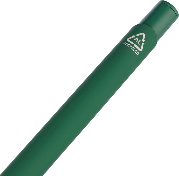 Gerecycled aluminium balpen Gladys - wit