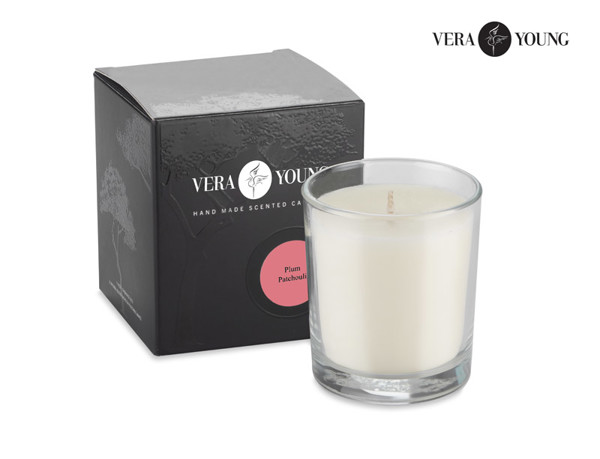 Soybean wax candle 170g - Plum & Patchouli - VERA YOUNG