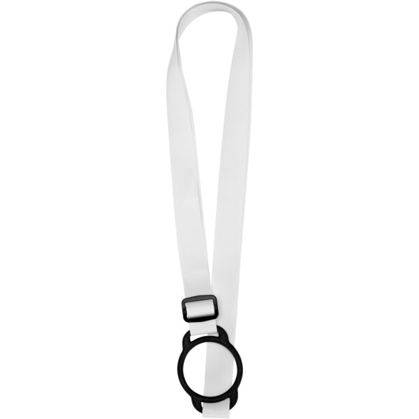 Lior RPET sublimation lanyard with silicone bracelet