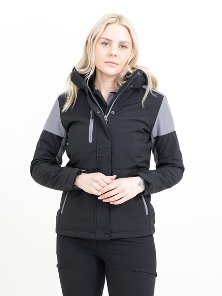 Prime Padded Softshell Lady Black/Anthra XS