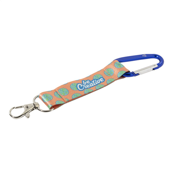Personalizowany brelok RPET SuboRing Double - Niebieski