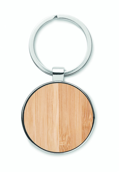 Round key ring metal bamboo Ballarat