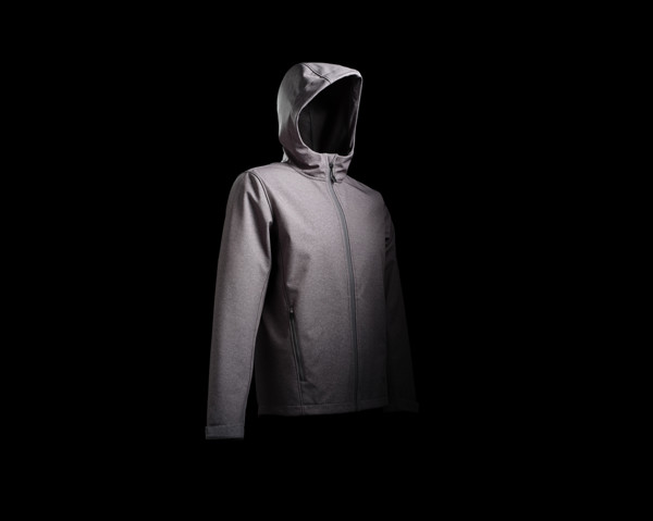 Iqoniq Makalu moška soft shell jakna 5000 mm, 300 g/m² - Heather srednje siva / 2XL