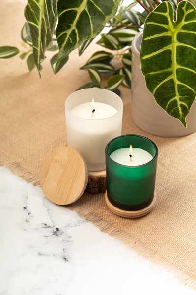 Candle Daizu XL, Vanilla - White