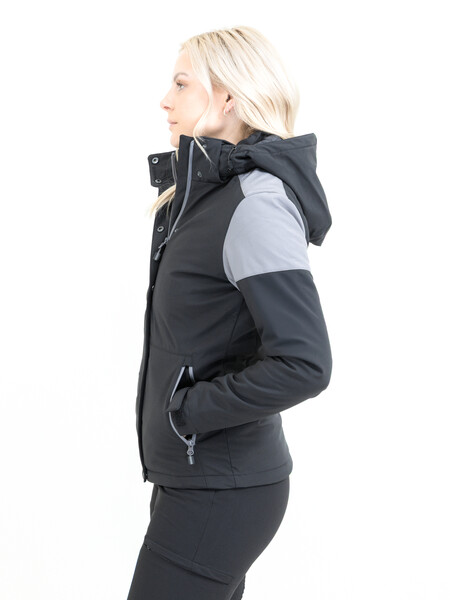 Prime Padded Softshell Lady Black/Anthra XS