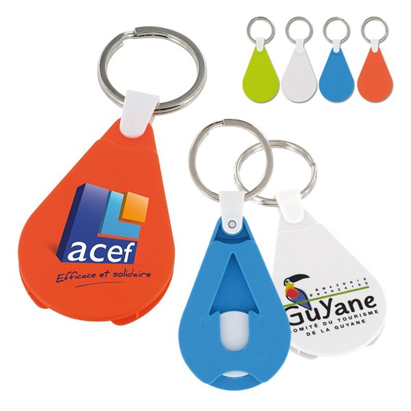 KEY-RING TOKEN HOLDER - Blanc / 