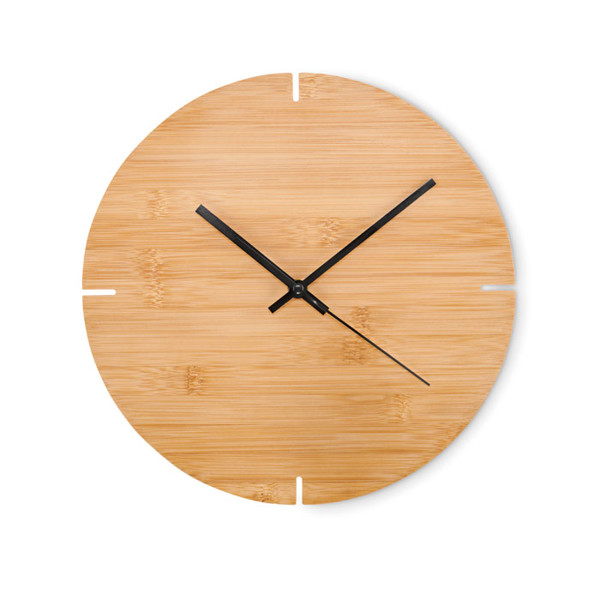 MB - Round shape bamboo wall clock Esfere
