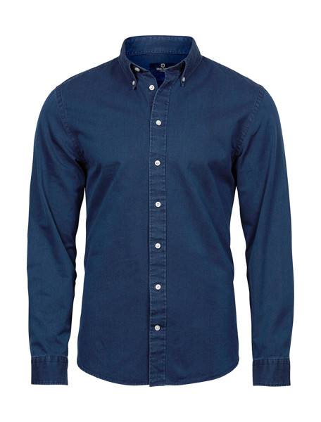 Casual Twill Shirt - Indigo / 3XL