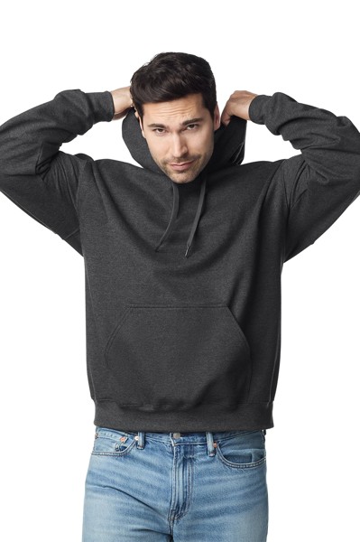 Softstyle® srednje teška flis majica s kapuljačom za odrasle - Smoke / 2XL