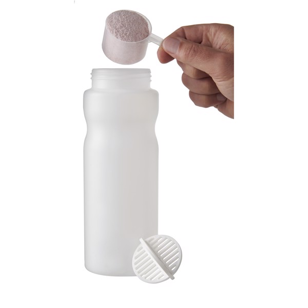 Baseline Plus 650 ml shaker bottle - White / Frosted clear