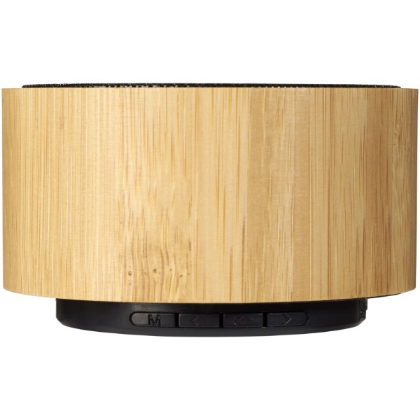 Cosmos bamboo Bluetooth® speaker - Natural / Solid Black