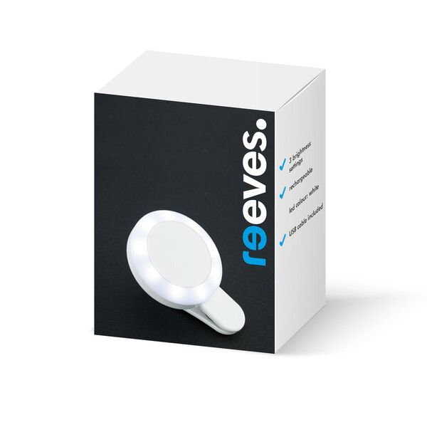 Lampe à Selfie Rechargeable BREVARD - blanc