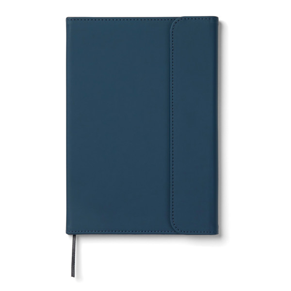 VINGA Baltimore GRS certified paper & PU notebook - Navy