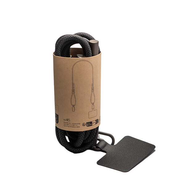 PEDRO L - BND998L - Câbles de recharge et bandoulière pour téléphone en TPE recyclé