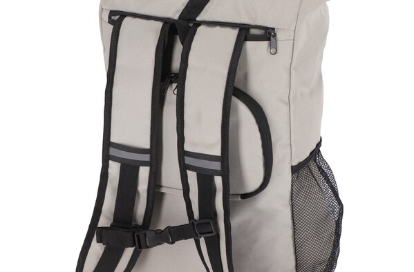 R-PET 600D Rolltop sac à dos vélo 20L - Gris
