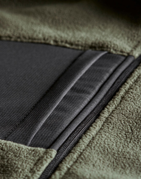 Mountain Fleece - Deep Green / Black / S