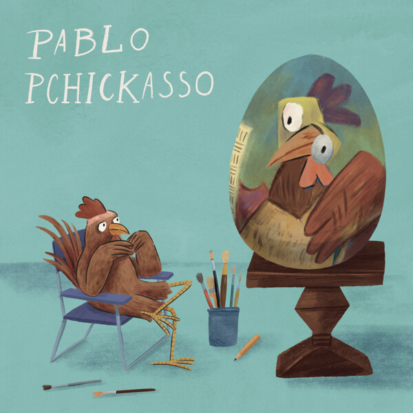 Notique Poznámkový Kalendář Chicken Artists 2027, 30 x 30 cm - Východní