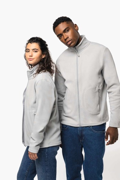 Unisex Eco-Friendly Micro-Polarfleece Jacket - Black / XS