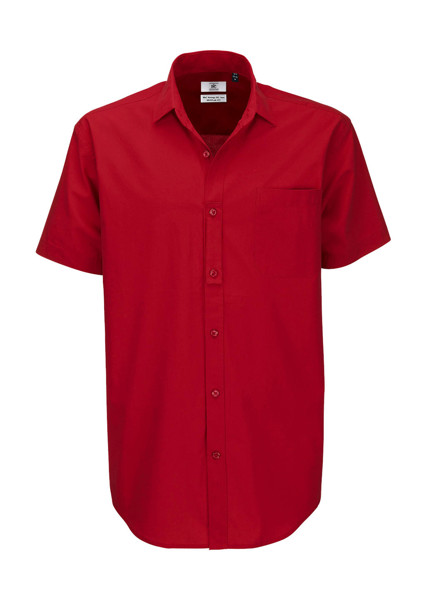 HeritageSSL / Men Poplin Shirt - Deep Red / 2XL