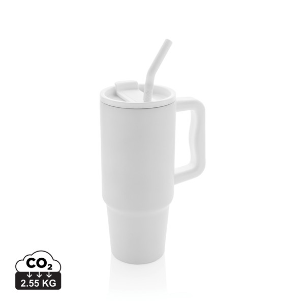 Embrace Deluxe Becher aus RCS recyceltem Edelstahl 900ml - Weiß