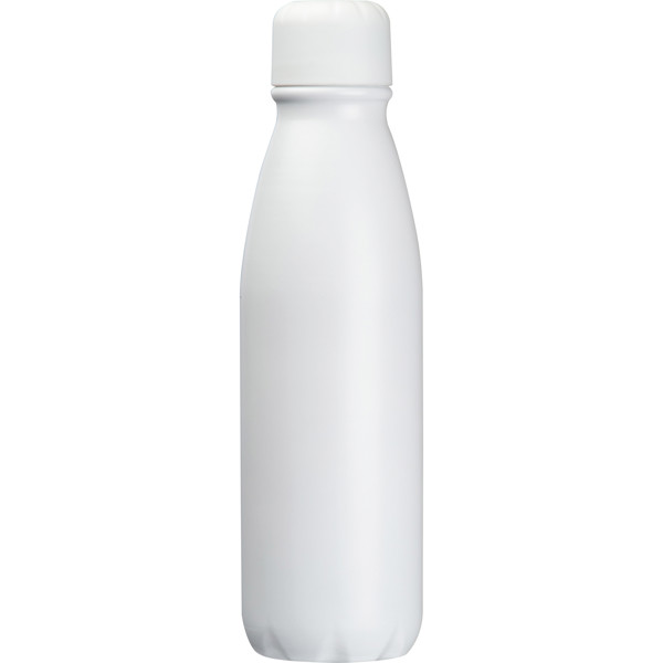 Aluminium drinking bottle 600 ml - White