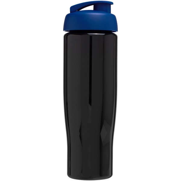 Bouteille de sport H2O Active® Tempo 700ml avec couvercle à clapet - Noir / Bleu
