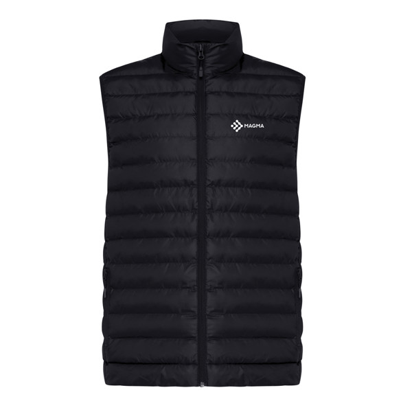 Iqoniq Meru moški telovnik, recikliran poliester - Črna / 5XL