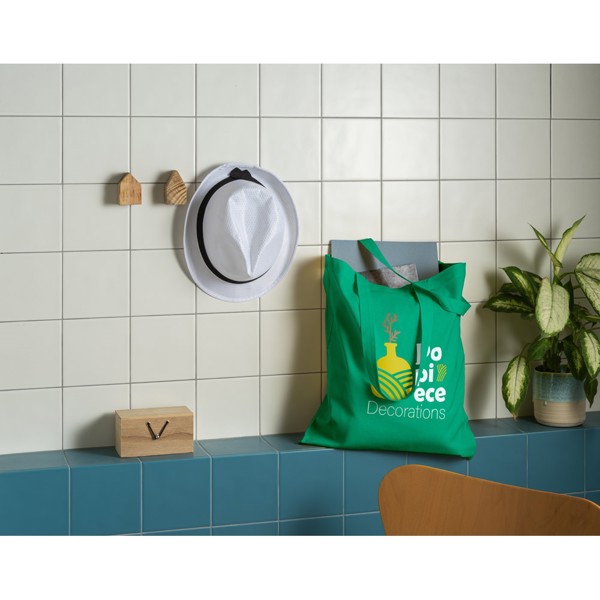 CAIRO. Taška z recyklované bavlny (70%) a polyesteru (30% rPET) (180 g/m²) - Bílá