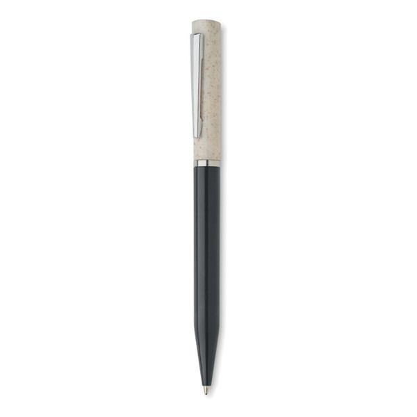 Wheat straw/ABS twist pen Maipen - White / Black