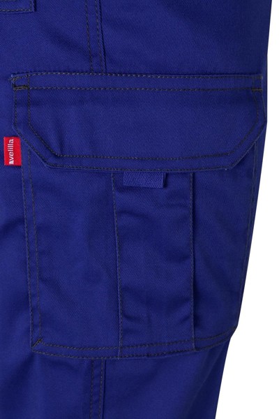Calças de Trabalho Elásticas com Multi-bolsos - Azul real 