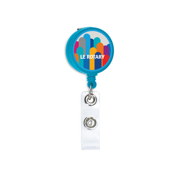 BADGE : PORTE BADGE EXTENSIBLE - Blanc