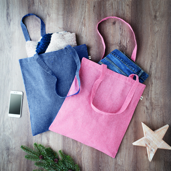 Shopper tono su tono 140gr Cottonel Duo - Rosso