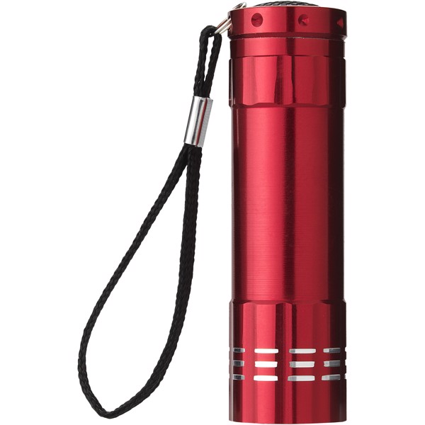 Svítilna Leonis s 9 LED - Červená s efektem námrazy