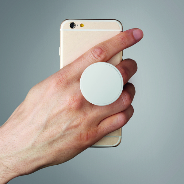 Supporto tondo per telefono Dot - Bianco