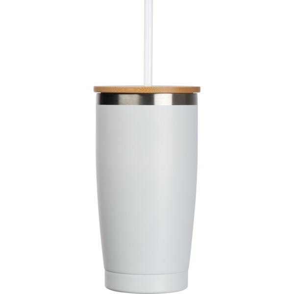 To go cup with straw RODRIGO - White