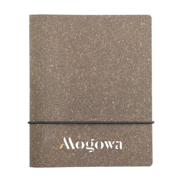 Recycled Leather Refillable Notebook A5 carnet de notes - brun