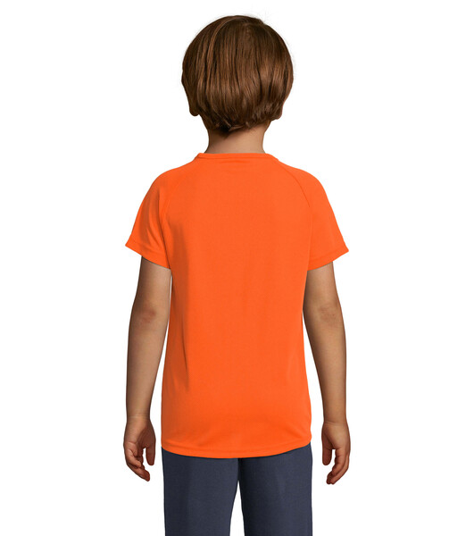 SPORTY Dziecięcy T-Shirt Sporty Kids - Neon Pomarańczowy / 2XL