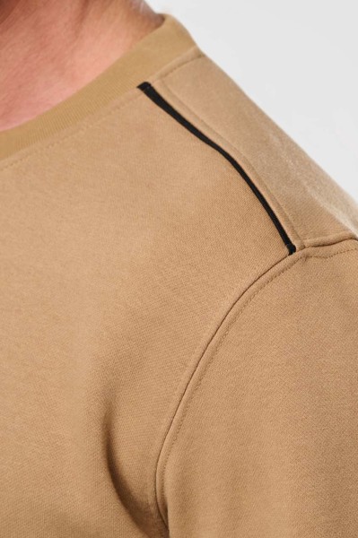 Unisex Daytoday Contrasting Pocket Sweatshirt - White / Navy / S